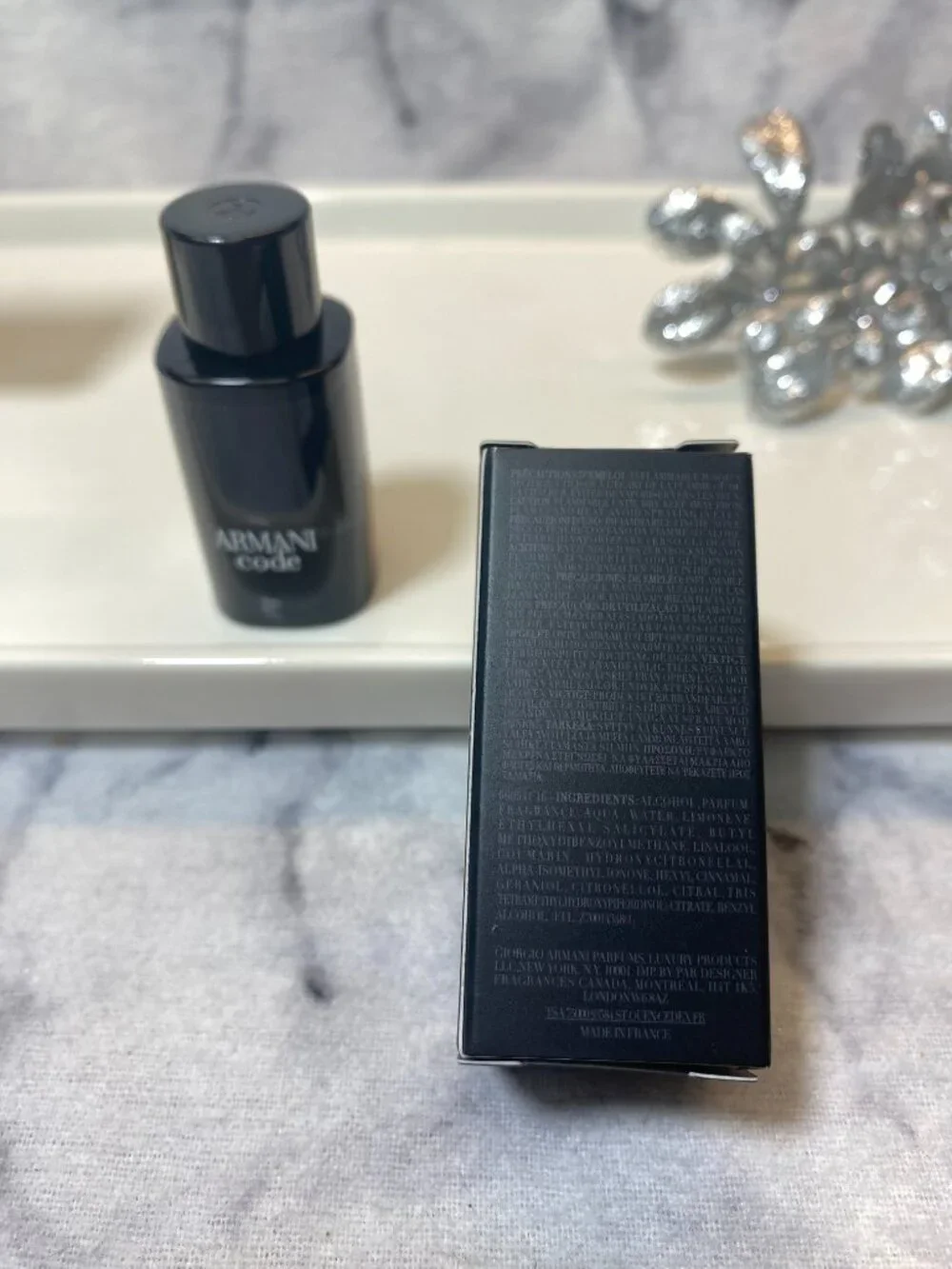 Giorgio Armani Code EDT,Warm Woody Tonka Mandarin Wood-Mini 7ml,0.23oz-BOXED-NEW